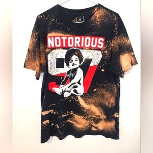 Biggie Smalls Short Sleeve Graphic Shirt Album Cover Artwork “Ready to Die” BK
